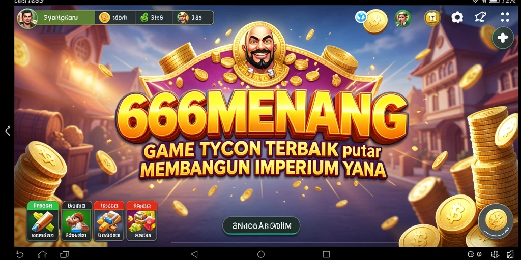 Screenshot gameplay <strong>666MENANG</strong> menampilkan antusiasme dalam membangun bisnis.