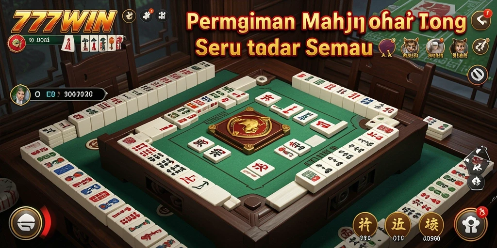 Screenshot gameplay <strong>777WIN</strong> yang menunjukkan momen seru bermain Mahjong.