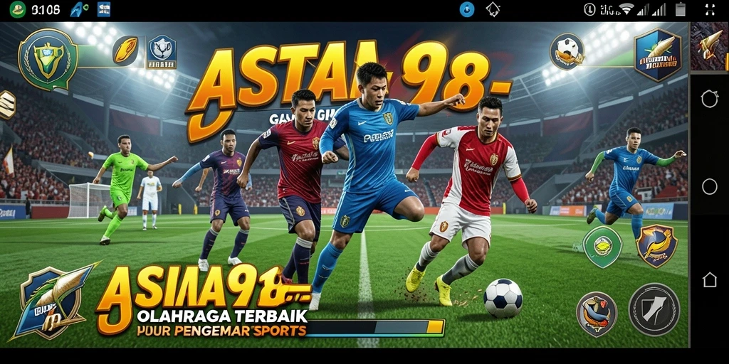 Screenshot utama ASIA918 menampilkan aksi seru dalam permainan olahraga.