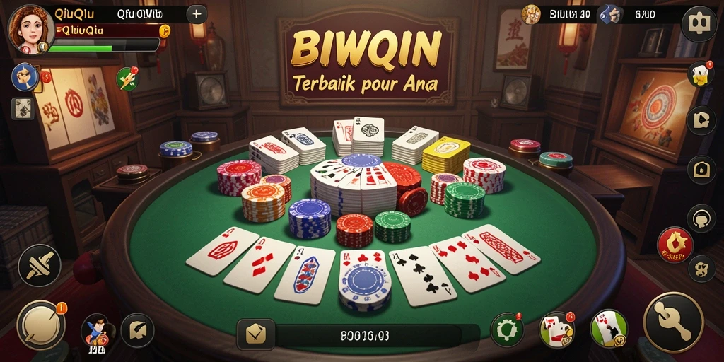Tangkapan layar gameplay QiuQiu di BIWIN yang seru dan menarik.