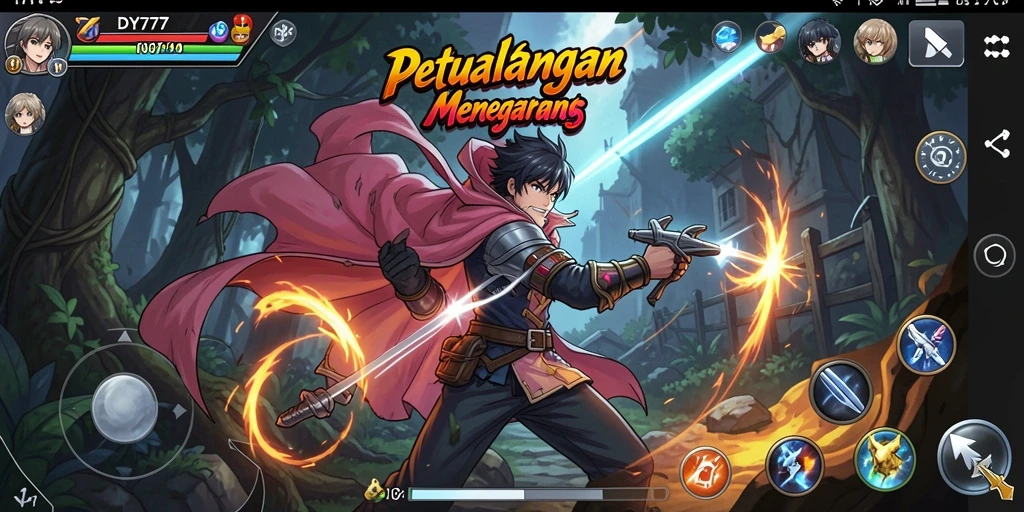 Tampilan menarik dari gameplay Anime di DY777 yang penuh aksi.