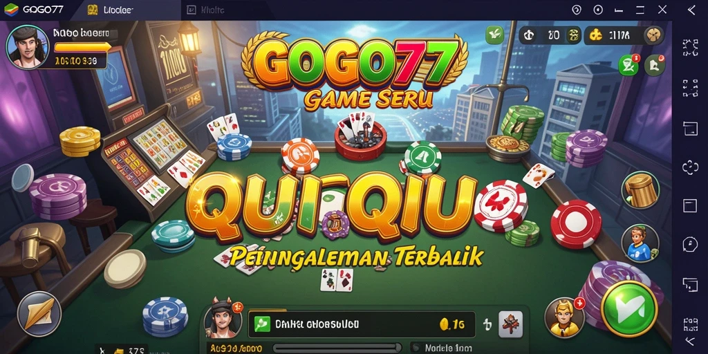Tampilan gameplay seru dalam GOGO77 saat bermain QiuQiu.