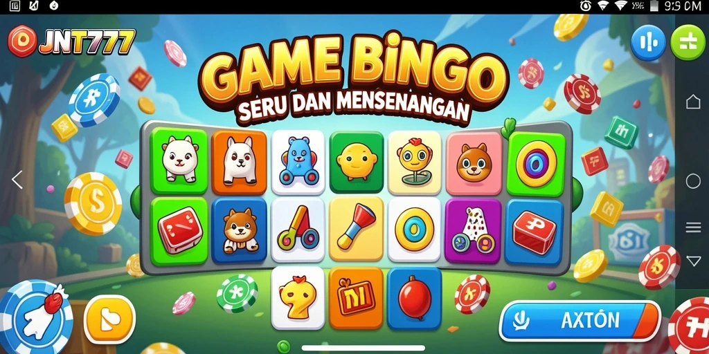 Screenshot menunjukkan gameplay seru dalam JNT777 Bingo.