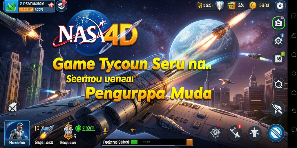 Tampilan seru gameplay NASA4D dengan elemen Tycoon yang menarik.