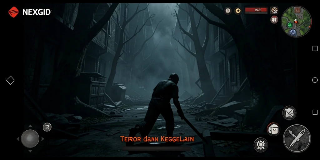 Gameplay menakutkan dengan suasana mencekam di NEXGID.