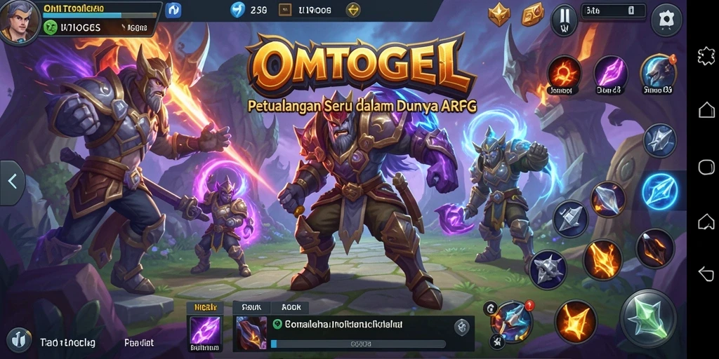 Tampilan gameplay mendebarkan di dunia ARPG OMTOGEL.