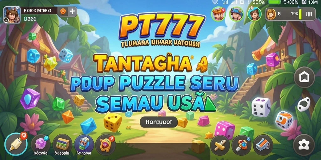Screenshot utama PT777 menampilkan gameplay seru dengan teka-teki menarik.