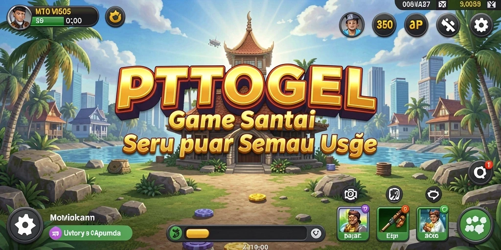Menampilkan gameplay santai PTTOGEL dengan grafis cerah dan menarik.