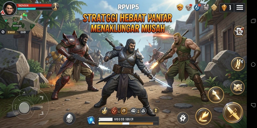 Tampilan gameplay menarik dan strategi mendalam dalam RPVIP5.