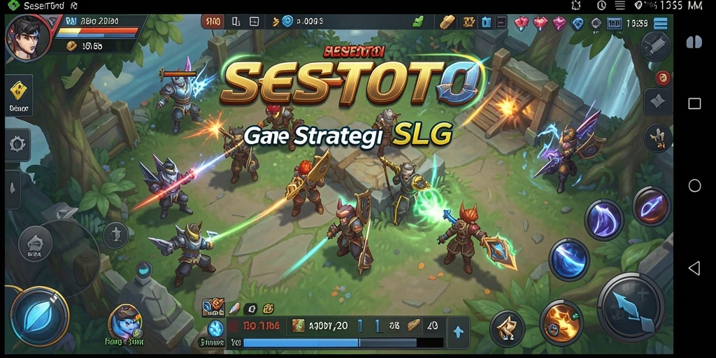 Tangkapan layar SESETOTO menampilkan pertempuran strategis yang mendebarkan.
