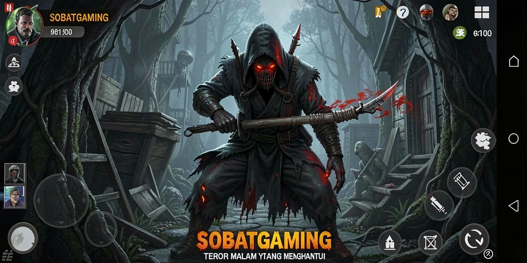 Tampilan mencekam dalam gameplay SOBATGAMING yang menyeramkan.